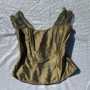 Sage Green Renaissance Corset 🍃